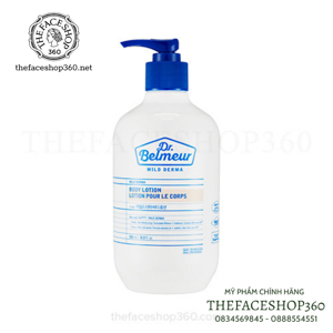 Sữa dưỡng thể cho da nhạy cảm Thefaceshop Dr.Belmeur Mild Derma Body Lotion 500ml