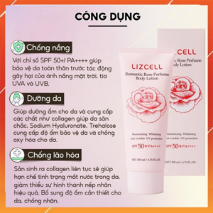 Sữa dưỡng thể hương hoa hồng Fresh Rose Body Lotion 200ml