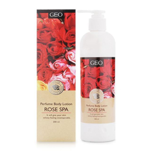 Sữa dưỡng thể trắng da hương hoa hồng Geo Perfume Body Lotion Rose Spa