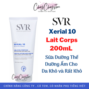 Sữa dưỡng thể và giữ ẩm dành cho da khô và rất khô SVR Xerial 10 Lait Corps