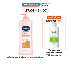 Sữa dưỡng thể Vaseline chống nắng SPF24 350ml