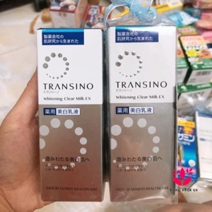 Sữa dưỡng trắng da trị nám Whitening Clear Milk Transino 120ml