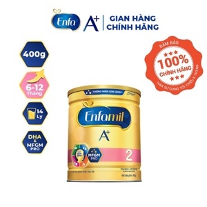 Sữa bột Enfamil A+ 2 - hộp 400g (dành cho trẻ từ 6 - 12 tháng)