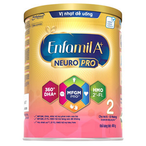 Sữa bột Enfamil A+ 2 - hộp 400g (dành cho trẻ từ 6 - 12 tháng)