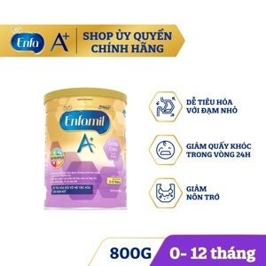 Sữa EnfaMil A+ Gentle Care 800g (0-12 tháng)