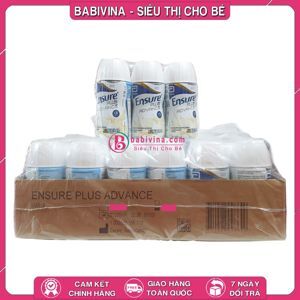 Sữa Ensure Plus Advance 1.5 kcal - Thùng 30 chai x 200 ml