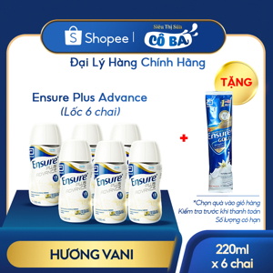 Sữa Ensure Plus Advance 1.5 kcal - Lốc 6 chai x 200 ml