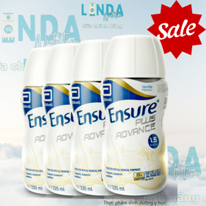 Sữa Ensure Plus Advance 1.5 kcal - Thùng 30 chai x 200 ml