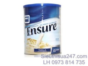 Sữa bột Ensure Úc vị Vanilla - 900g
