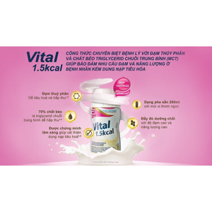Sữa Ensure Vital 1.5 kcal - Lốc 6 chai x 200 ml