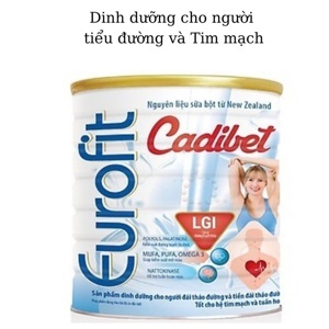 Sữa Eurofit Cadibet 900g