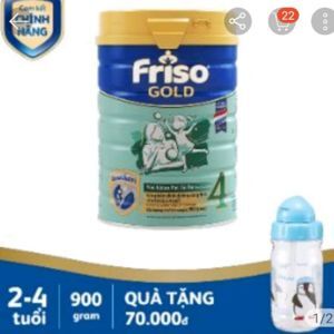 Sữa bột Friso Gold 4 - hộp 900g (dành cho trẻ từ 3 tuổi trở lên)