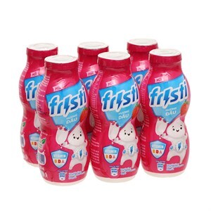 Sữa Fristi hương dâu 80ml - Vỉ 6 hộp