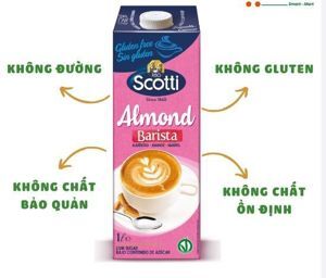 Sữa gạo hạnh nhân hữu cơ Riso Scotti 1L