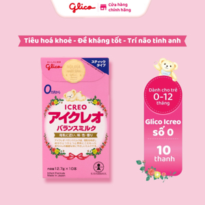 Sữa Glico Icreo số 0 - dạng thanh (dành cho trẻ từ 0-9 tháng tuổi)