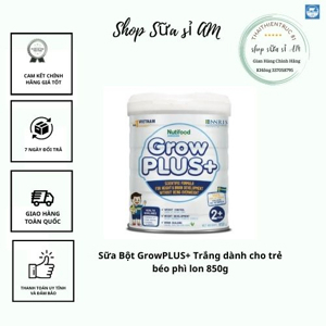 Sữa GrowPLUS+ Trắng 850g (từ 2 tuổi)