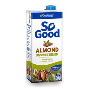 Sữa hạnh nhân không đường So Good hộp 1 lít