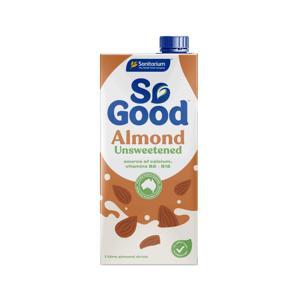 Sữa hạnh nhân không đường So Good hộp 1 lít