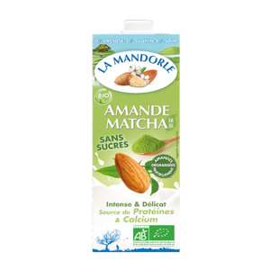 Sữa hạnh nhân Matcha hữu cơ La Mandorle 1L