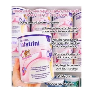 Sữa Infatrini Đức lon 400g - sữa béo cao năng lượng cho trẻ 0-18 tháng tuổi