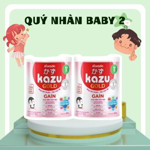 Sữa mát tăng cân Kazu Gain Gold 0+ 810g (0 - 12 tháng)