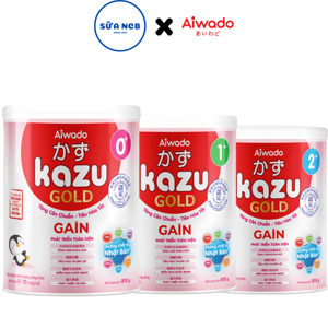 Sữa mát tăng cân Kazu Gain Gold 2+ 350g (trên 24 tháng)