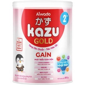 Sữa mát tăng cân Kazu Gain Gold 2+ 810g (trên 24 tháng)