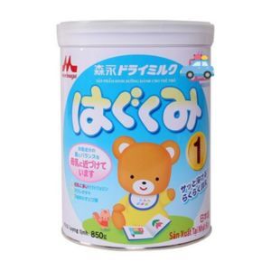 Sữa bột Morinaga Hagukumi số 1 - hộp 850g (dành cho bé 0-6 tháng)