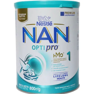 Sữa bột Nestle Nan Optipro 1 Nga - hộp 800g (dành cho trẻ từ 0-6 tháng tuổi)