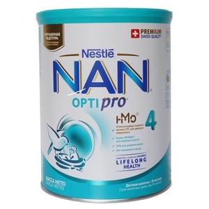 Sữa bột Nan 4 Nga - hộp 400g (dành cho trẻ từ 3 tuổi trở lên)