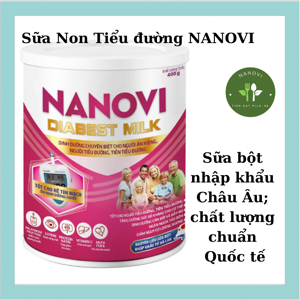 Sữa Nanovi Diabest Milk cho người tiểu đường