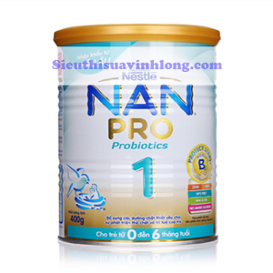 Sữa bột Nan Pro 1 - hộp 400g (dành cho trẻ từ 0 - 6 tháng)