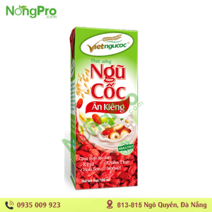 Sữa ngũ cốc ăn kiêng Vietngucoc 180ml - Lốc 4 hộp