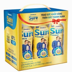 Sữa Nước Vinamilk Sure prevent lốc 6 chai 200ml