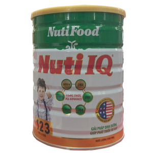 Sữa bột Nutifood Nuti IQ 123 - hộp 900g (dành cho trẻ từ 1 - 3 tuổi)