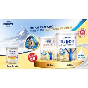 Sữa Nutren Junior Nestle Thụy Sĩ 850g (trẻ từ 1-10 tuổi)