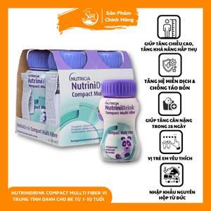 Sữa Nutricia Nutrinidrink Compact Multi Fibre của Đức lốc 4 chai 125ml