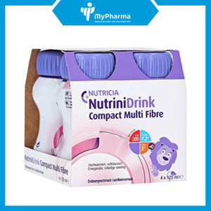 Sữa Nutricia Nutrinidrink Compact Multi Fibre của Đức lốc 4 chai 125ml