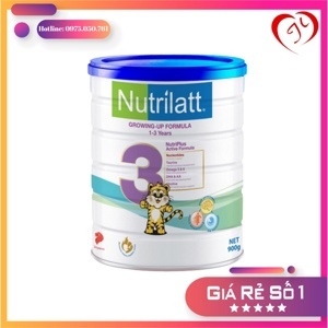 Sữa bột Nutrilatt 3 - hộp 900g (dành cho trẻ từ 1 - 3 tuổi)