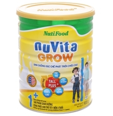 Sữa Nuvita Grow 1+ 900g (1-3 tuổi)