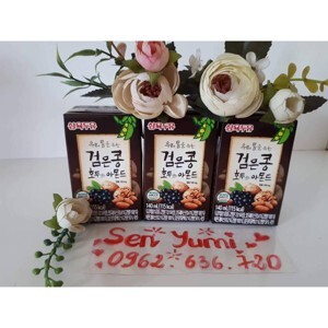 Sữa óc chó, đậu đen, hạnh nhân Hàn Quốc - 140ml, 24 hộp