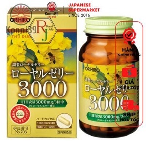 Sữa ong chúa Orihiro Royal Jelly 3000mg - 90 viên