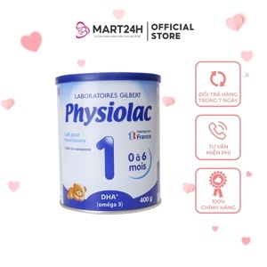 Sữa bột Physiolac số 1 - hộp 900g (dành cho trẻ từ 0 - 6 tháng)