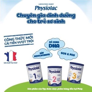 Sữa bột Physiolac số 1 - hộp 900g (dành cho trẻ từ 0 - 6 tháng)