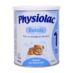 Sữa bột Physiolac số 1 - hộp 400g (dành cho trẻ từ 0 - 6 tháng)