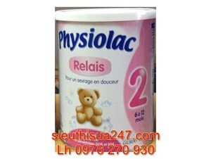 Sữa bột Physiolac số 2 - hộp 900g (dành cho trẻ từ 6 - 12 tháng)