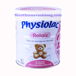Sữa bột Physiolac số 2 - hộp 900g (dành cho trẻ từ 6 - 12 tháng)