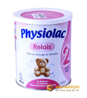 Sữa bột Physiolac số 2 - hộp 900g (dành cho trẻ từ 6 - 12 tháng)