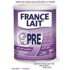 Sữa Pre France Lait 400g cho trẻ sinh non thiếu tháng