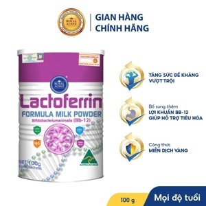 Sữa Royal Ausnz Lactoferrin Hồng 100g (0M+)